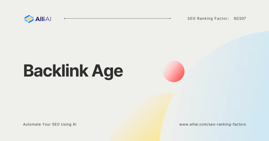 Backlink Age | Cover Image