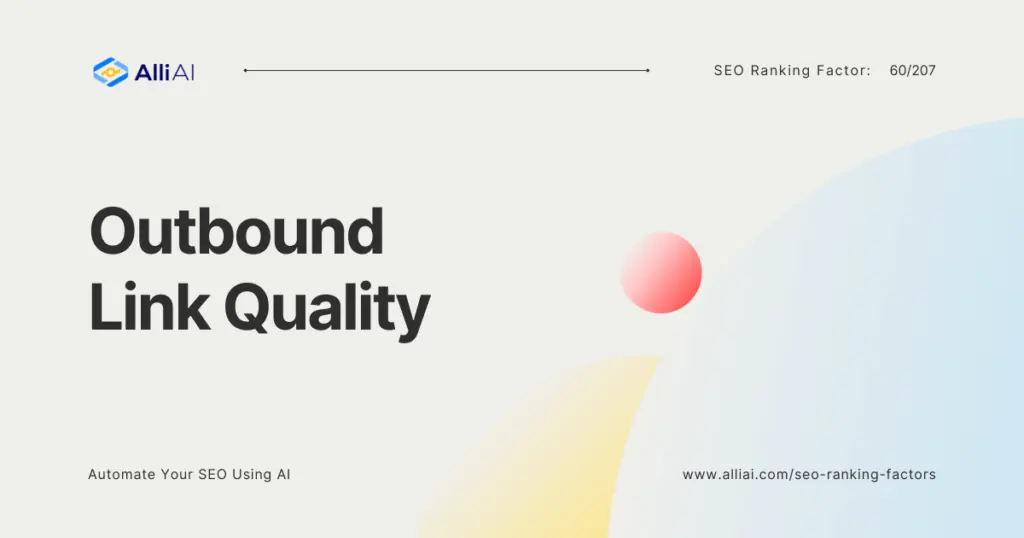 Outbound Link Quality | Cover Image