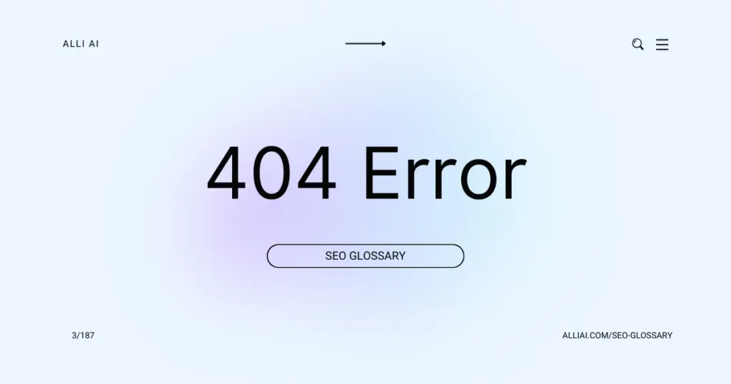 404 Error | Cover Image