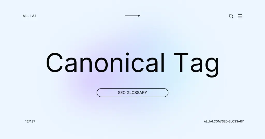 Canonical Tag | Cover Image