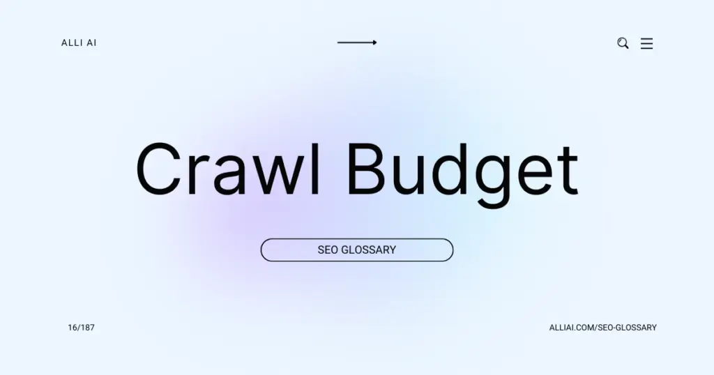 Crawl Budget | Cover Image