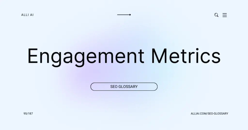 Engagement Metrics | Cover Image