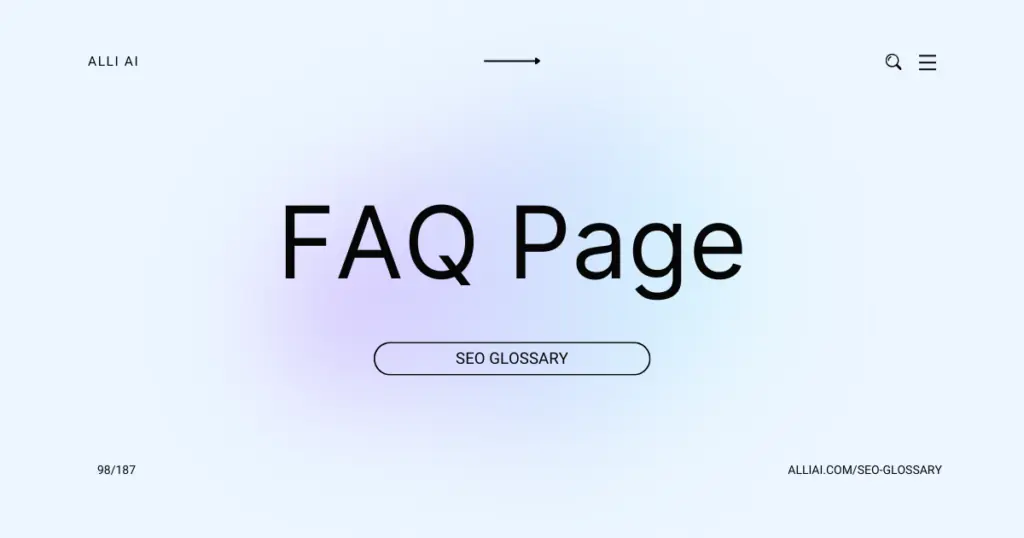 FAQ Page | Cover Image