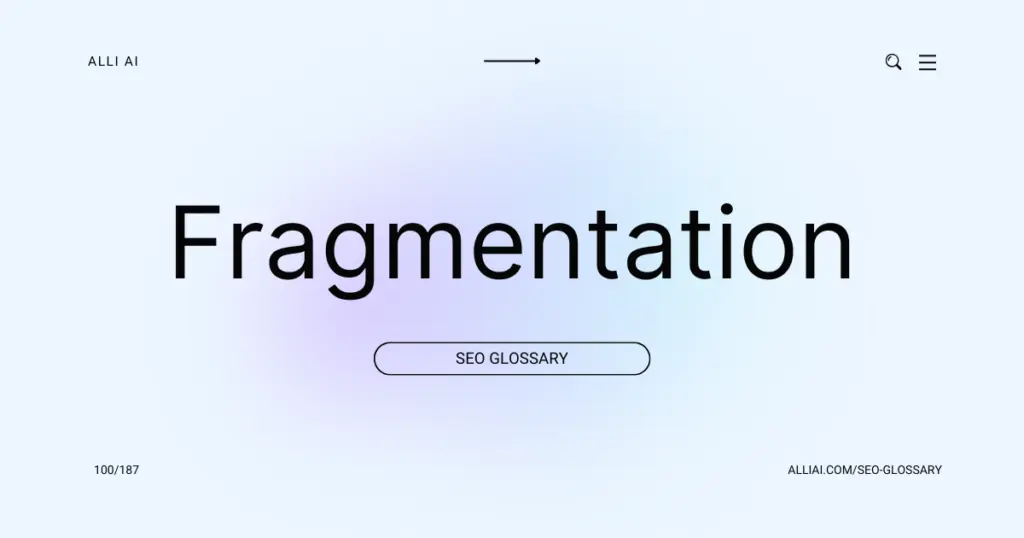 Fragmentation | Cover Image