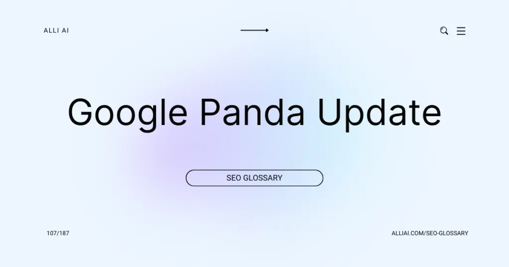 Google Panda Update | Cover Image