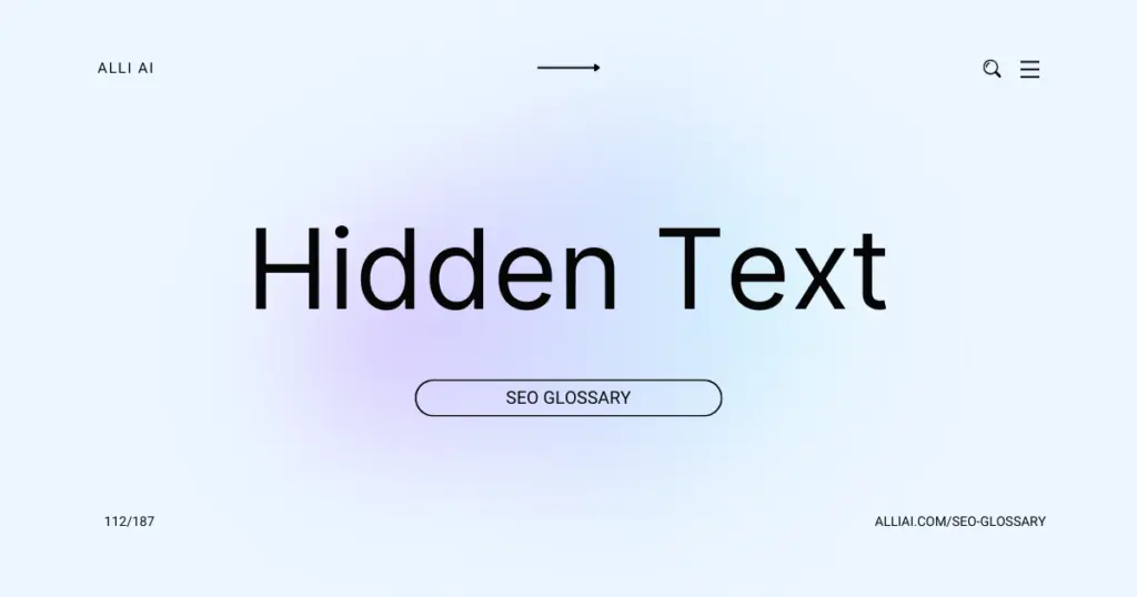 Hidden Text | Cover Image