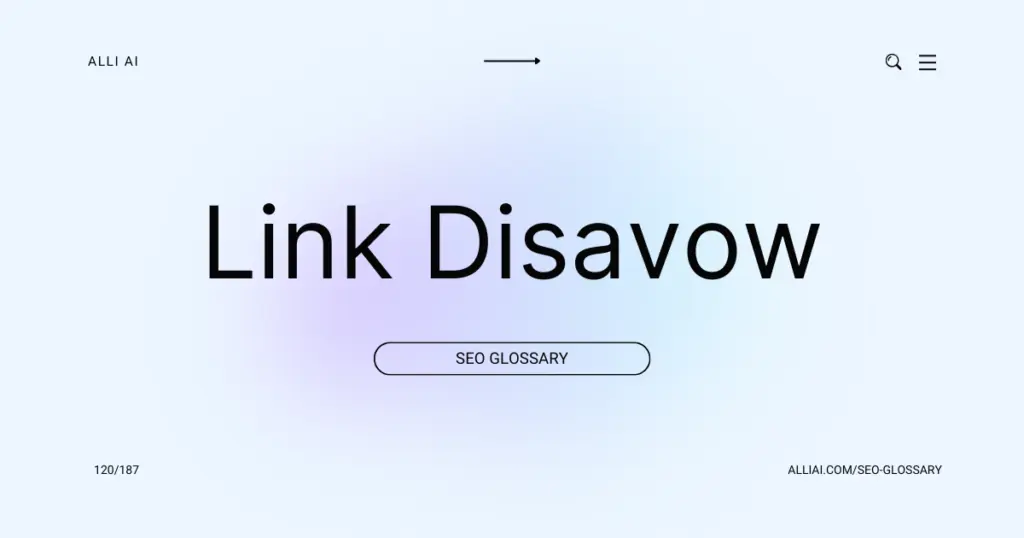 Link Disavow | Cover Image