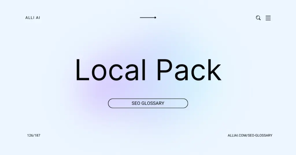 Local Pack | Cover Image