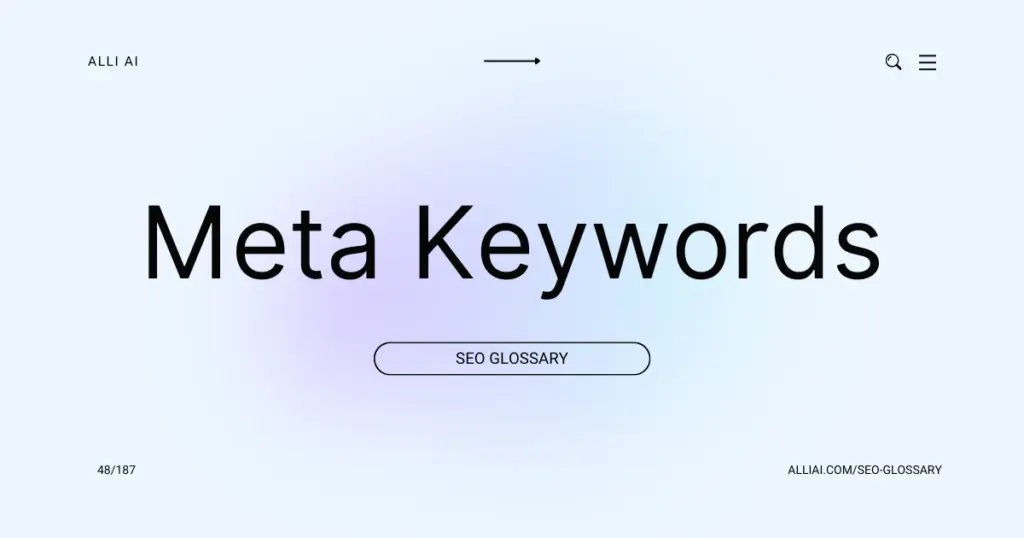 Meta Keywords | Cover Image