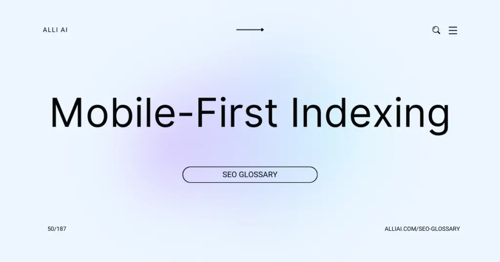 Mobile-First Indexing | Cover Image