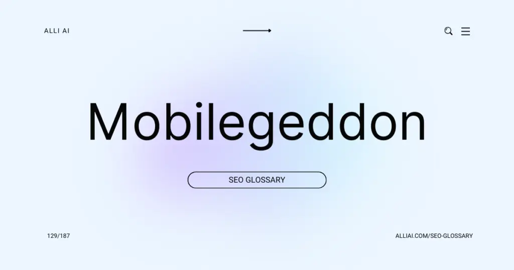 Mobilegeddon | Cover Image