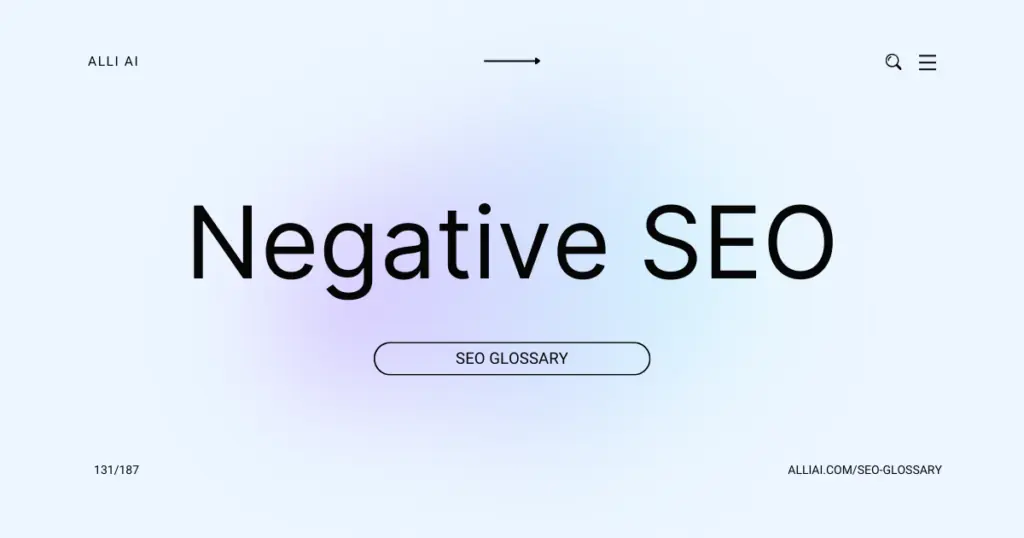 Negative SEO | Cover Image