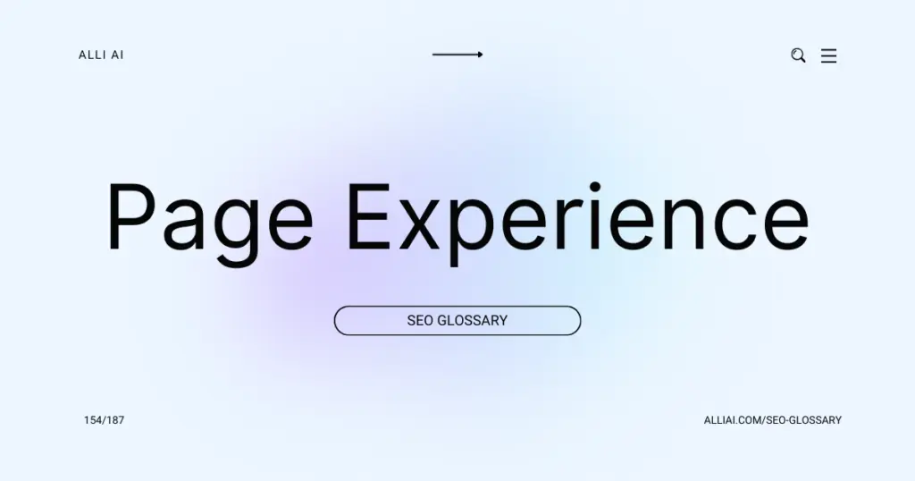 Page Experience | Cover Image