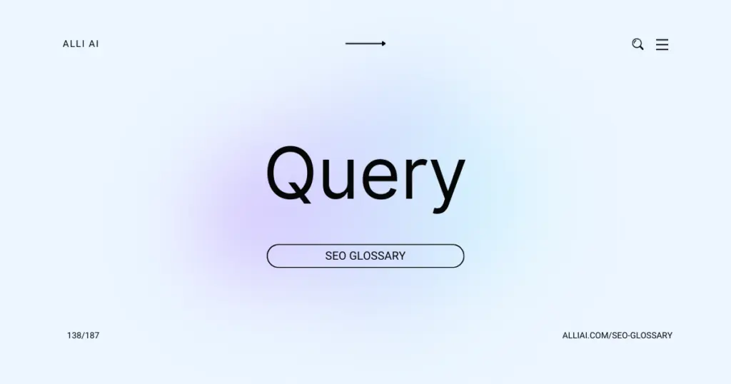 Query | Cover Image