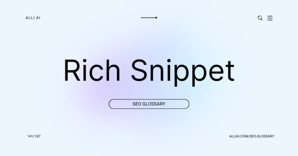 Rich Snippet | Cover Image