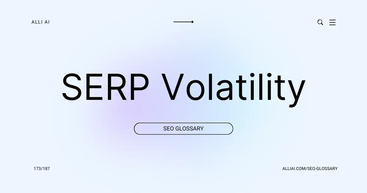 SERP Volatility | Cover Image