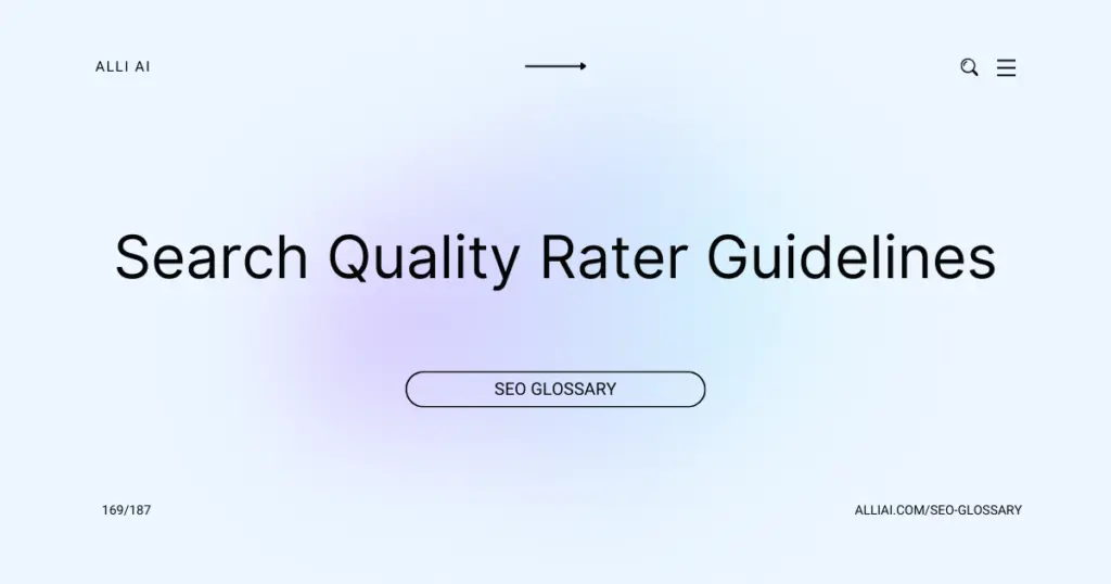 Search Quality Rater Guidelines (SQRG) | Cover Image