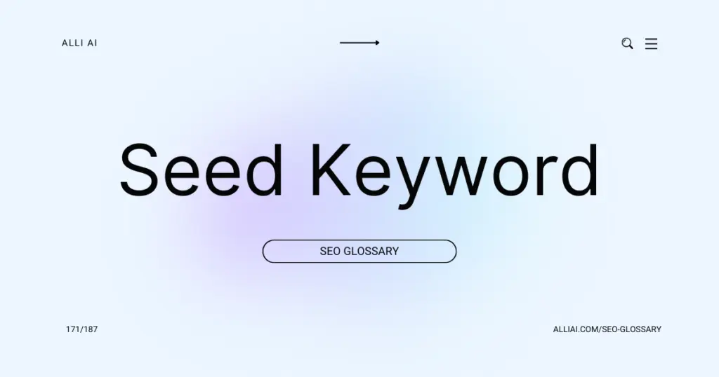 Seed Keyword | Cover Image