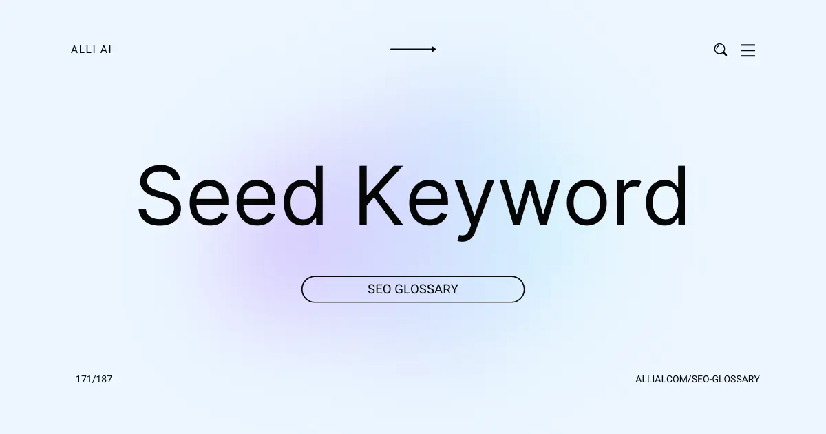 Seed Keyword | Cover Image
