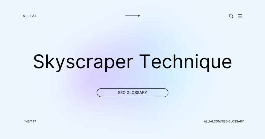 Skyscraper Technique | Cover Image