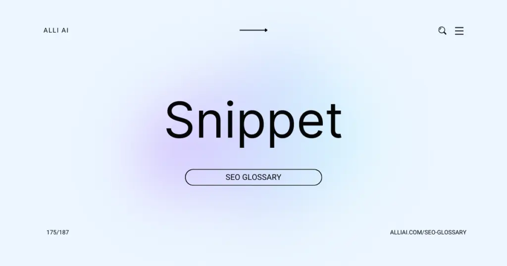 Snippet | Cover Image