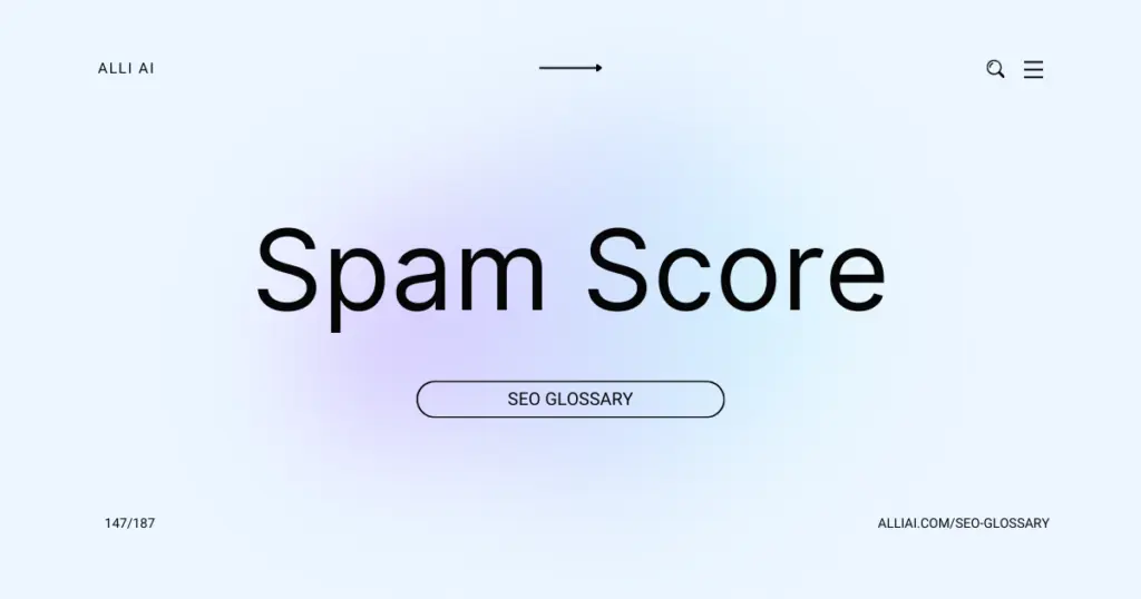 Spam Score | Cover Image