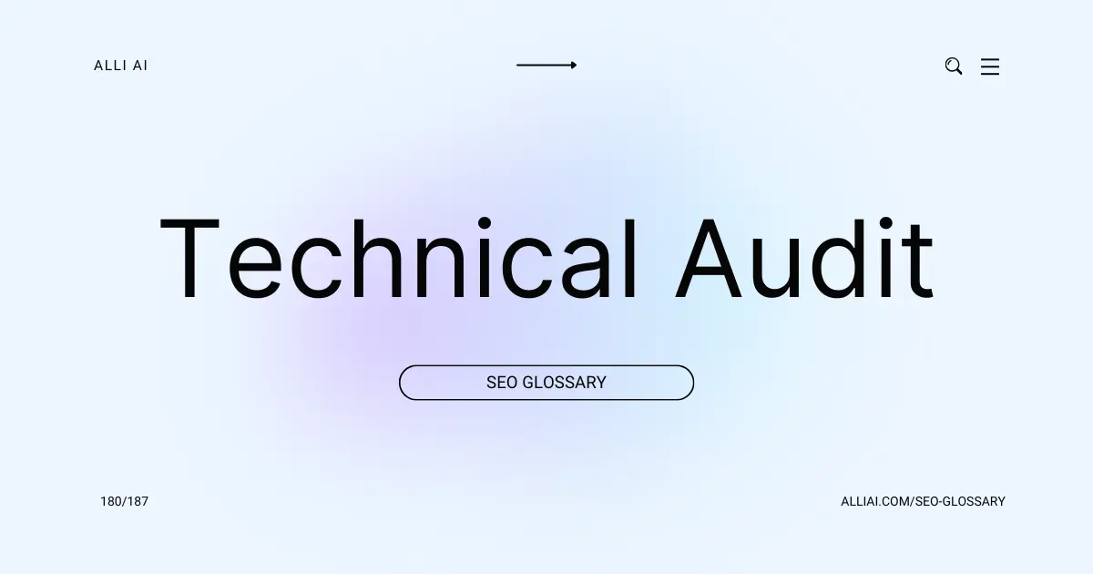 Technical Audit | Cover Image