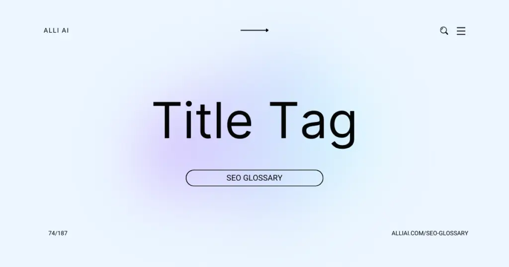 Title Tag | Cover Image