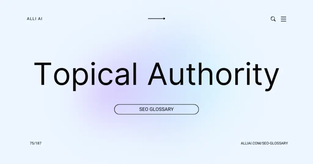 Topical Authority | Cover Image